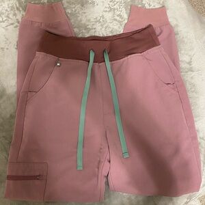 Figs mineral mauve XS Zamora regular length high waisted